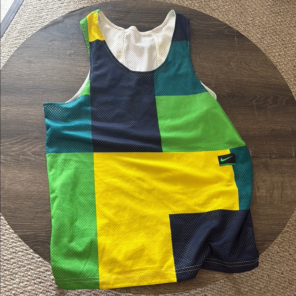 Nike Color Block Mesh Tank Top